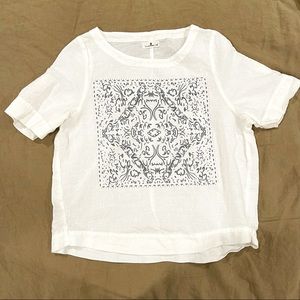 Urban outfitters linen printed top
